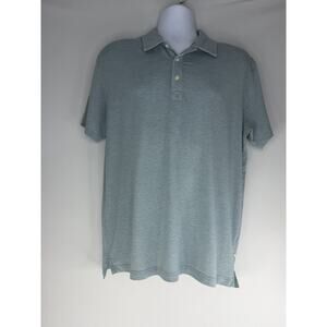 Wellen Seawool Men’s Premium Polo Shirt Size M Green Teal